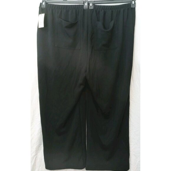 A New Day Black Wide-Leg Sport Pants – Size 3X – Pull-On Style – NWT - Picture 2 of 10